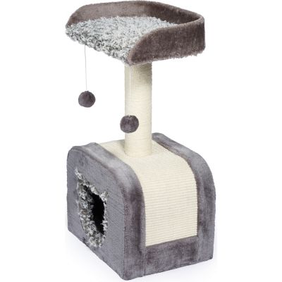 Image showing  29 in. Kitty Power Paws Shag Cat Hideaway