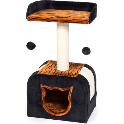 Prevue Pet Products 29 in. Kitty Power Paws Tiger Cat Hideaway