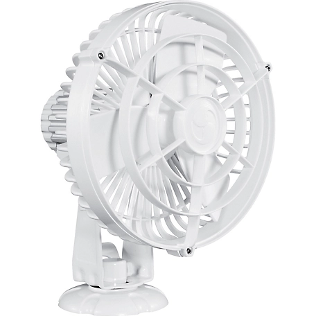 Caframo 6.5 in. Kona 12V Weatherproof Fan, White