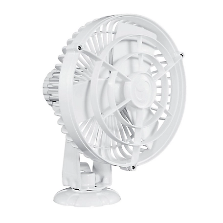Caframo 6.5 in. Kona 12V Weatherproof Fan, White