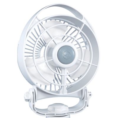 Caframo 5 in. Bora 12V Compact Fan, White, 3 Speeds