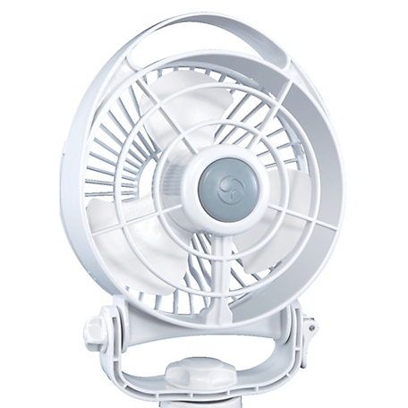 Caframo 5 in. Bora 12V Compact Fan, White, 3 Speeds