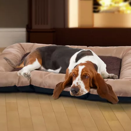 PETMAKER Pet Bed with Comfortable Comfortable Pillow Bolster Dog Beds