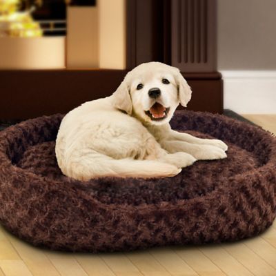 plush dog bed