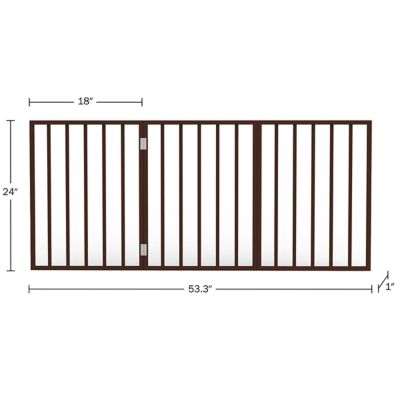 Image showing  24 in. Freestanding Wooden Pet Gate