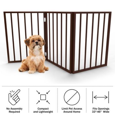 Image showing  24 in. Freestanding Wooden Pet Gate