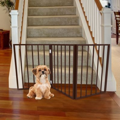 Image showing 5 th PETMAKER 24 in. Freestanding Wooden Pet Gate