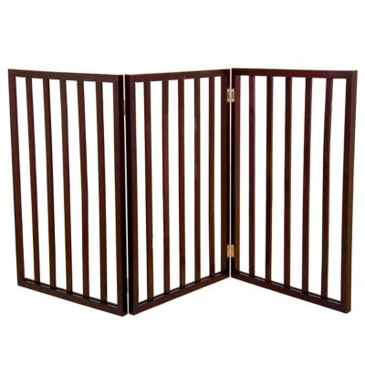 Image showing 8 th PETMAKER 24 in. Freestanding Wooden Pet Gate