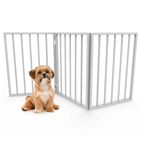 PETMAKER Freestanding Wooden Pet Gate
