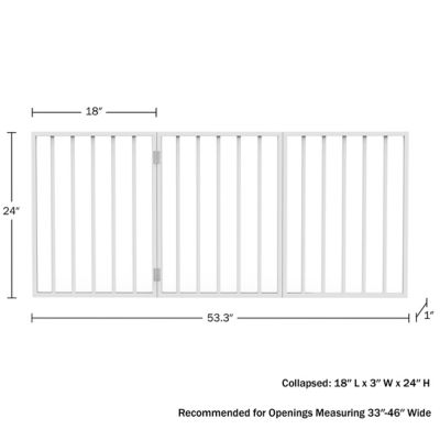 Image showing  24 in. Freestanding Wooden Pet Gate