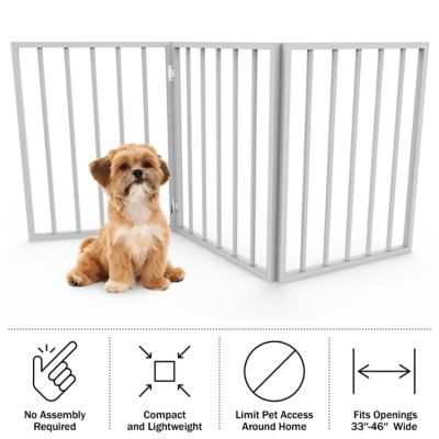 Image showing  24 in. Freestanding Wooden Pet Gate