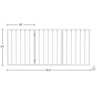 Image showing 9 th PETMAKER 24 in. Freestanding Wooden Pet Gate