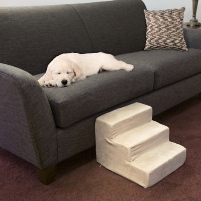 Image showing  3-Step High-Density Foam Pet Stairs for Small Dogs Up to 25 lb.