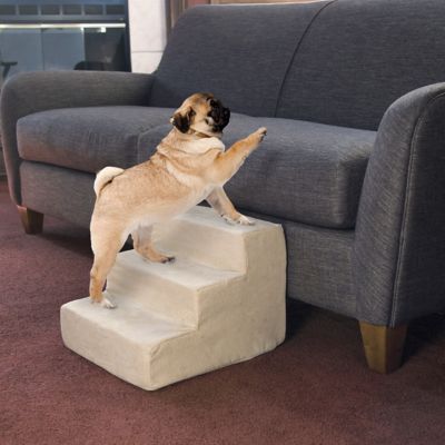 Image showing  3-Step High-Density Foam Pet Stairs for Small Dogs Up to 25 lb.