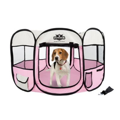 Image showing  Indoor/Outdoor Portable Pop-Up Pet Play Pen with Carrying Bag