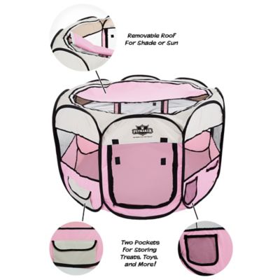 Image showing 5 th PETMAKER Indoor/Outdoor Portable Pop-Up Pet Play Pen with Carrying Bag
