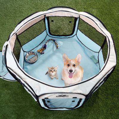 PETMAKER Portable Pop-Up Pet Play Pen with Carrying Bag