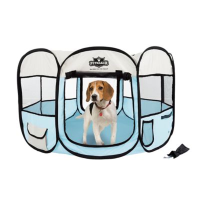 Image showing  Indoor/Outdoor Portable Pop-Up Pet Play Pen with Carrying Bag