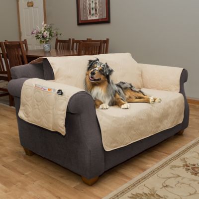 PETMAKER 100% Waterproof Loveseat Furniture Cover, Tan