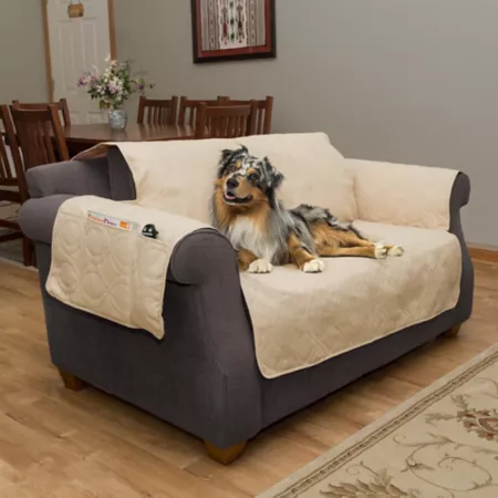 PETMAKER 100% Waterproof Loveseat Cover Tan Furniture Covers & Protectors