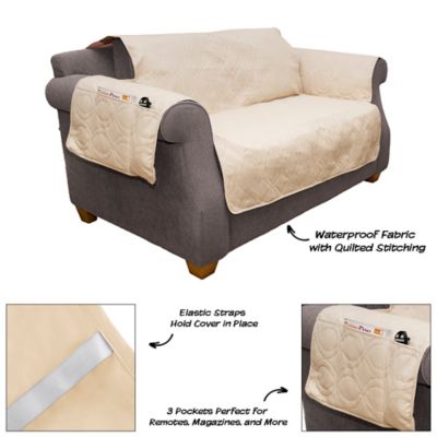 Image showing  100% Waterproof Loveseat Furniture Cover, Tan