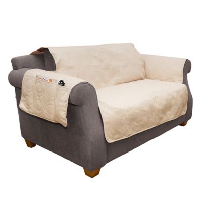 Image showing  100% Waterproof Loveseat Furniture Cover, Tan