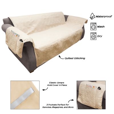 Image showing  Waterproof Couch/Sofa Furniture Cover, Tan