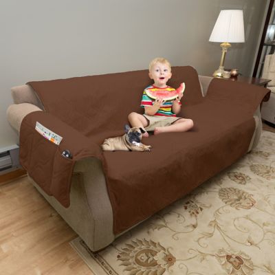 PETMAKER 100% Waterproof Couch/Sofa Furniture Cover, Brown