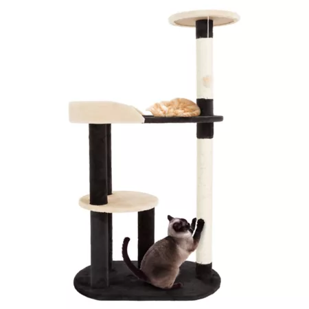 PETMAKER 42" 3 Tier Cat Tree for Sleeping and Playing Cat Trees & Condos