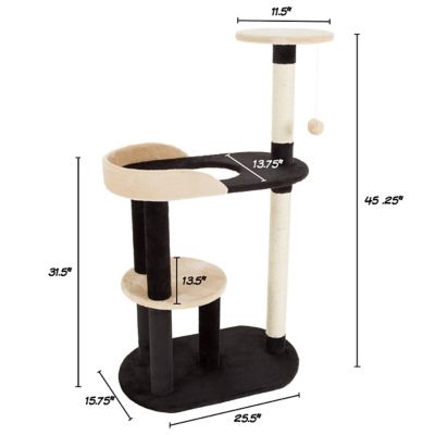 Image showing  42 in. 3-Tier Sleep and Play Cat Tree