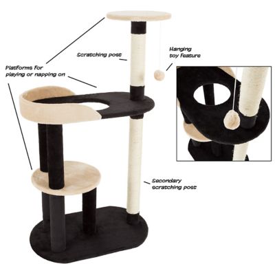 Image showing  42 in. 3-Tier Sleep and Play Cat Tree