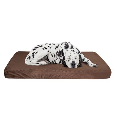 PETMAKER Orthopedic Egg Crate and Memory Foam Mattress Pet Bed with Washable Cover, Brown