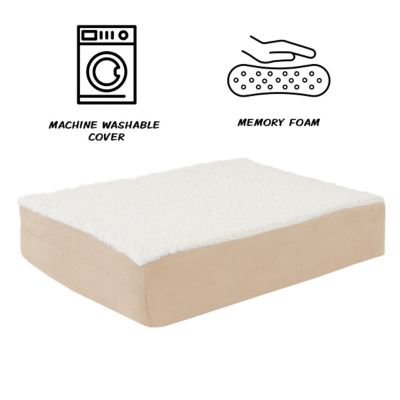 Image showing  Orthopedic Sherpa Top Memory Foam Mattress Pet Bed