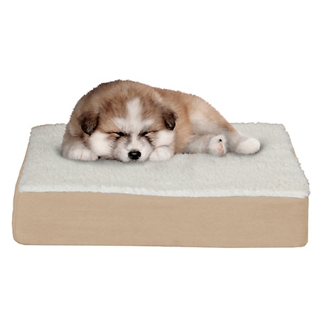 PETMAKER Orthopedic Sherpa Top Memory Foam Mattress Pet Bed