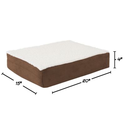 Image showing  Orthopedic Sherpa Top Memory Foam Mattress Pet Bed