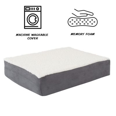 Image showing  Orthopedic Sherpa Top Memory Foam Mattress Pet Bed