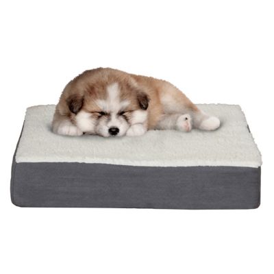 PETMAKER Orthopedic Sherpa Top Memory Foam Mattress Pet Bed
