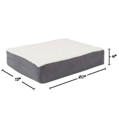 Image showing 1 th PETMAKER Orthopedic Sherpa Top Memory Foam Mattress Pet Bed