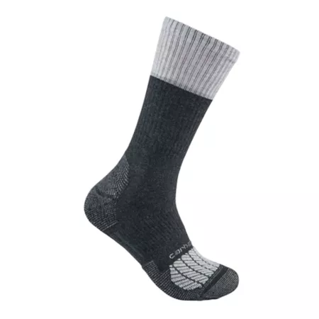 Carhartt Force Performance Men's Steel Toe Socks 2 Pairs SC0012MASST03-L Men's Crew Socks