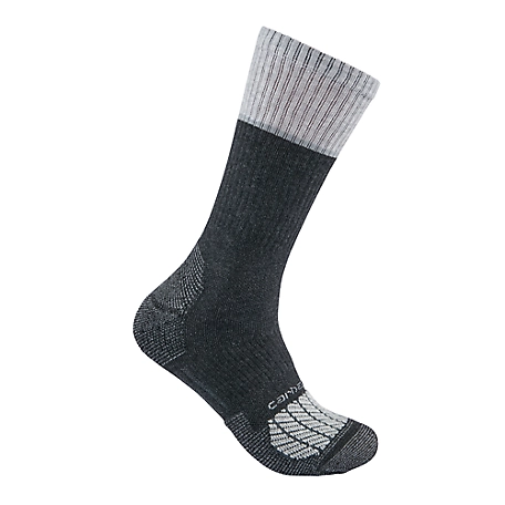 Carhartt Men's Force Performance Steel-Toe Crew Socks, 2 Pair ...