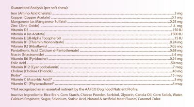 Image showing  Multi-Vitamin Soft Chew Dog Supplement for Akitas, 60 ct.