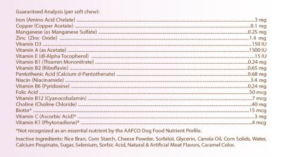 Image showing  Multi-Vitamin Soft Chew Dog Supplement for American Staffordshire Terriers, 60 ct.