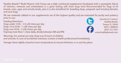 Image showing  Multi-Vitamin Soft Chew Dog Supplement for American Staffordshire Terriers, 60 ct.