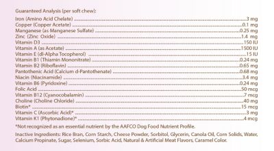 Image showing  Multi-Vitamin Soft Chew Dog Supplement for Australian Cattle Dogs, 60 ct.