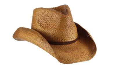 Milano Women's Straw Outback Shape Western Cowboy Hat