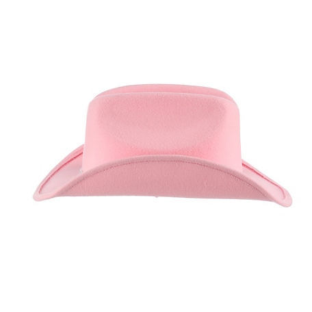 Hat laser-cowboy pink, (H=11 cm) size 59
