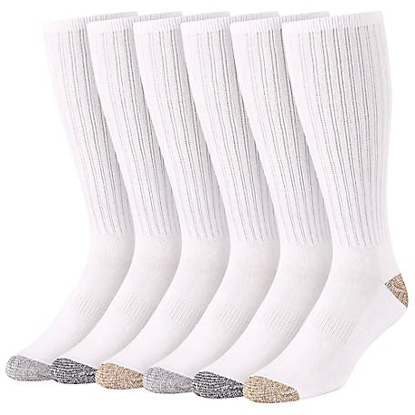 Diamond Star Tube Socks Men 6 Pairs Premium Cushion Cotton Over The Calf Athletic Knee High Socks For Men