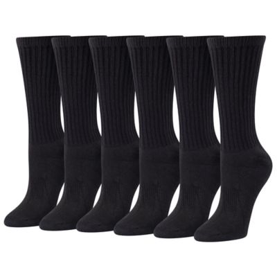 Blue Mountain Women's Odor Control Crew Socks, 6-Pack