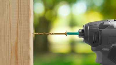 Image showing  #10 x 4 in. R4 Self-Countersinking Flat-Head Multi-Purpose Screws, 50-Pack