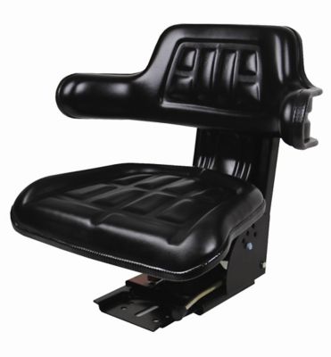 CountyLine 20.5 in. Universal Tractor Seat with Adjustable Suspension, Black